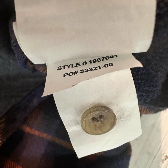 prAna Golden Canyon Flannel Long Sleeve Top Rich Sapphire - Picture 7 of 12